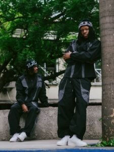 Lujo Tracksuit Set - Black